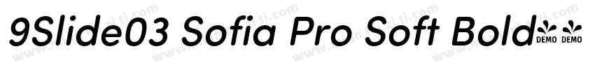 9Slide03 Sofia Pro Soft Bold字体转换